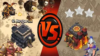 TH9 vs TH10 3 star war attack | Clash of Clans| |funny attack| |Air attack| AllRound Gaming