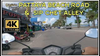 Pattaya Beach Road and Ship Chet 4K motorbike tour May 2021