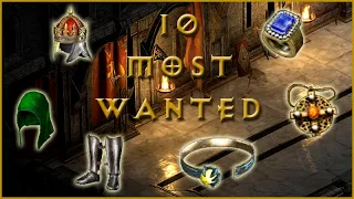 Die 10 Most Wanted Unique Items in Diablo 2 [Diablo 2 Resurrected Basics]