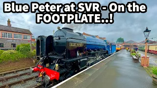 60532 Blue Peter FOOTPLATE Views & In STEAM and on the MOVE at SVR Kidderminster! 20-03-24