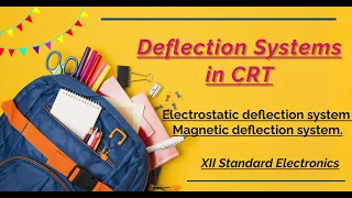 Deflection Systems in CRT (Unit -1) ,Electrostatic deflection system Magnetic deflection system.