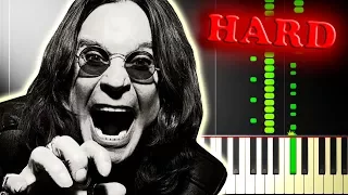 OZZY OSBOURNE - CRAZY TRAIN - Piano Tutorial with FULL GUITAR SOLO!