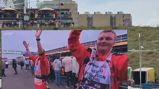 André Rieu plays the Dutch National Anthem before the start of the Dutch Grand prix 2023