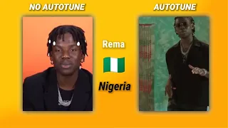 Rema Voice | Autotune V/S No Autotune🎶