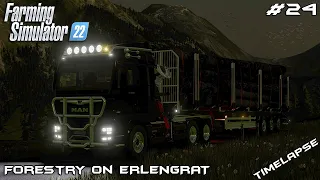 TRANSPORTING 15m logs with new TRUCK | Forestry on ERLENGRAT | Farming Simulator 22 | Episode 24