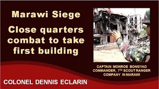 Marawi Siege: Matinding close quarters combat para makuha ang unang building sa Marawi