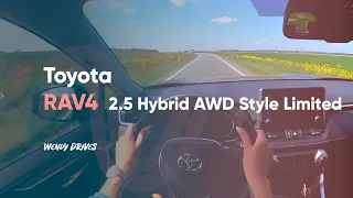 2021 Toyota RAV4 2.5 Hybrid AWD StyleLimited 222HP (163kW) POV testdrive virtual testdrive carreview