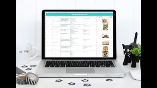 How I Use Excel for organizing recipes, meal planning, food inventory and grocery lists