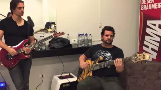 Angra- Kiko Loureiro Backstage Warm Up Before São Paulo Show