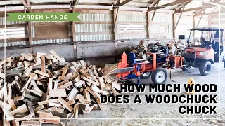 Eastonmade 12-22 Log Splitter in Action | Woodpile Made Easy