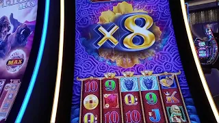 5 DRAGONS RAPID SLOT MACHINE BONUS SESSION. LOW ROLLING 4 COIN BONUS, PLAYS THE RED DRAGON 🐲