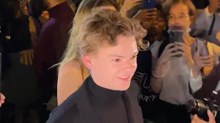 THOMAS BRODIE-SANGSTER (THE LABYRINTH) AT CELINE HOMME SUMMER 23 FASHION SHOW IN PARIS