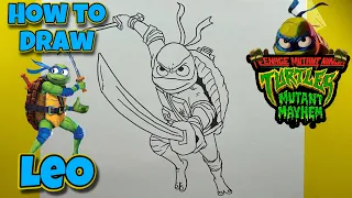 How To Draw Leonardo | TMNT Mutant Mayham | Step by Step #drawing #tmnt