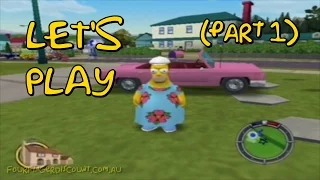 Lets Play: Simpsons Hit & Run (part 1) | Four Finger Discount