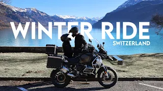 Touring Switzerland in WINTER: Our First Ride of 2024!