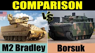 Borsuk vs Bradley: comparison | Infantry fighting vehicle | M2 Bradley (USA) vs Borsuk (Poland)