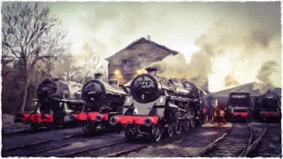 Keighley & Worth valley railway Wnter Steam Gala 2015 Part 1