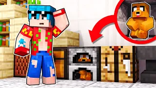 MIKECRACK se ESCONDE DENTRO de un HORNO de MINECRAFT 😂 El MEJOR ESCONDITE de BLOQUES en MINECRAFT