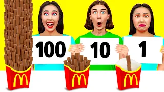 100 تحدي طبقات الطعام  CRAFTooNS Challenge
