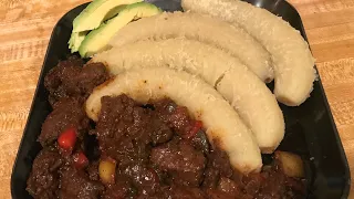 BEEF LIVER WITH BOILED BANANAS| AUTHENTIC JAMAICAN RECIPE🇯🇲 HOW TO COOK DELICIOUS BEEF LIVER