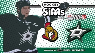 Senators vs Stars (Hockey Sims on NHL 16)