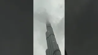 Burj khalifa Dubai #world's tallest building (saved by lightning arrestor)
