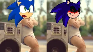 Sonic Prime & Baby Dance - Coffin Dance meme (Parody) but Sonic.exe and Sonic