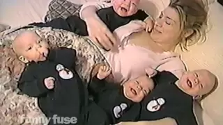 Laughing Quadruplet Babies!
