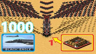 Crushing 1000 Black Eagles over 1 Tank Bunker - Red Alert 2