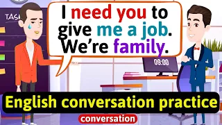 Practice English Conversation (Family life My brother wants a job) Improve English Speaking Skills