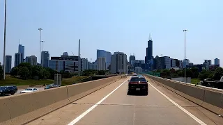 I-90 The Kenedy Expressway O'Hare Airport to Downtown Chicago