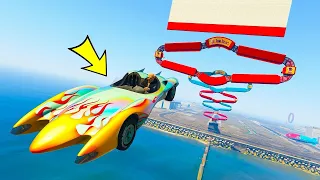 GTA 5 98 778% IMPOSSIBLE FACE TO FACE MEGA RAMP CHALLENGE WITH CHOP   1080