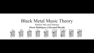 Black Metal Music Theory For Beginners #1 (Perfect Fifth and Diminished Fifth Intervals)