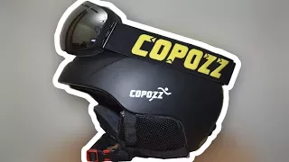 Горнолыжный шлем и очки (COPOZZ) с aliexpress