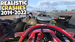 F1 REALISTIC CRASHES 2014 - 2022 #23