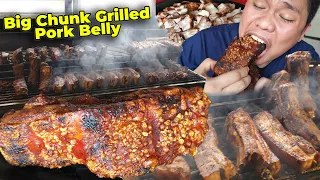 Big Chunk Grilled Pork Belly - Papa Mai's Grill
