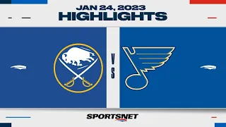 NHL Highlights | Sabres vs. Blues - January 24, 2023