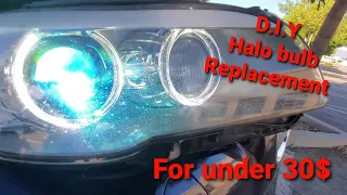 Replacing DRL / halo angel eyes bulb full tutorial DIY