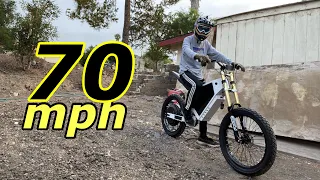 70mph Enduro E-bike build pt1