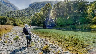 Fly Fishing with Incredible Scenery For Big Dry Fly Eating Trout.