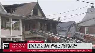 1 man rescued, 4 firefighters injured in Passaic house fire