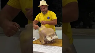 Most Brutal Recipe by Mountain Hermit Kanan Badalov! Cooked a Huge Beef Head for 6 hours straight!