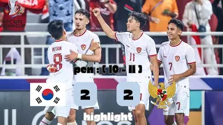 Korea Selatan vs Indonesia (2-2) pen (10-11) | AFC u23 #afccup2024