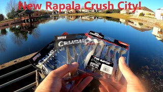 Trying Out The New Rapala Crush City Baits