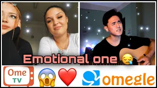 emotional songs on Omegle /// they couldn't hold back their tears 😭