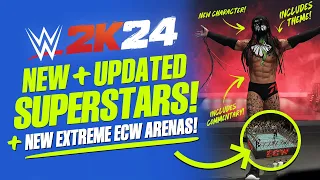 WWE 2K24: New & Updated Superstars, New Models, Hidden Themes & Extreme ECW Arenas!