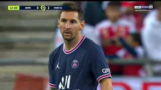 Lionel Messi Debut for PSG vs Reims (29/08/2021) HD 1080i