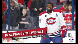 PK SUBBAN wishes Habs Tonight good luck on our first show!