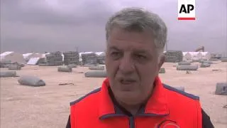 New camp being built for refugees fleeing conflict in Syria