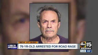 Elderly man accused of road rage incident